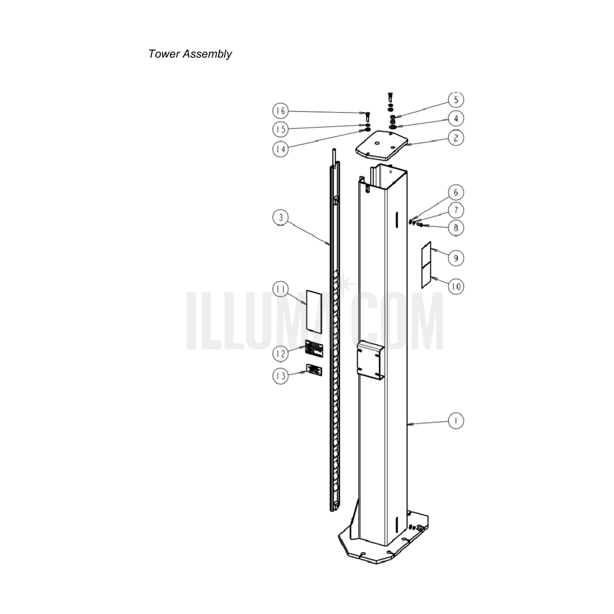 Power Tower Assembly
