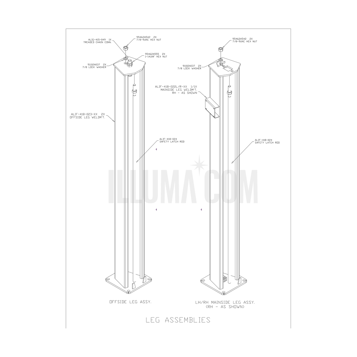 Leg Assemblies