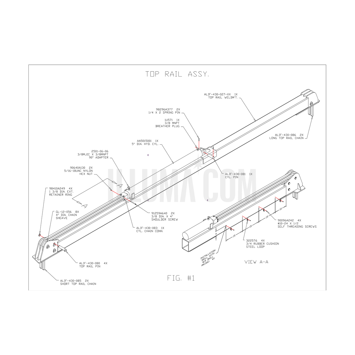 Top Rail Assembly