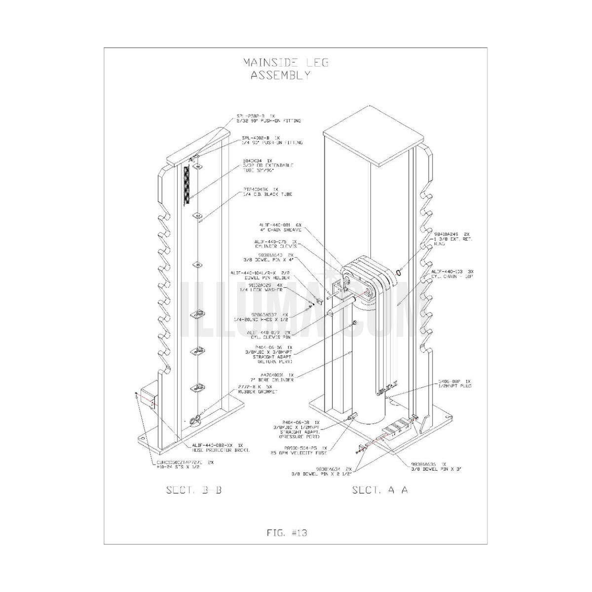 Mainside Leg Assembly
