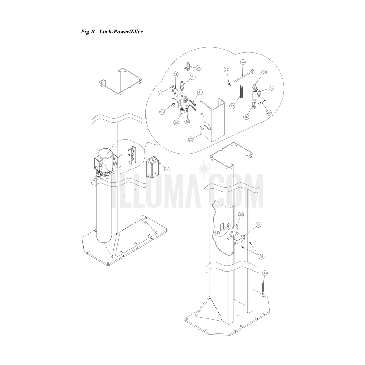 Lock-Power/Idler