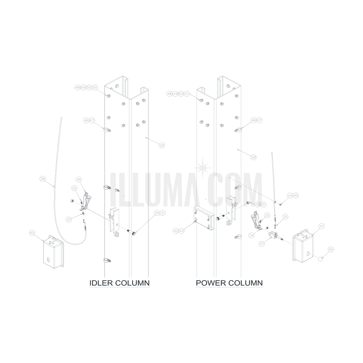 Columns & Lock