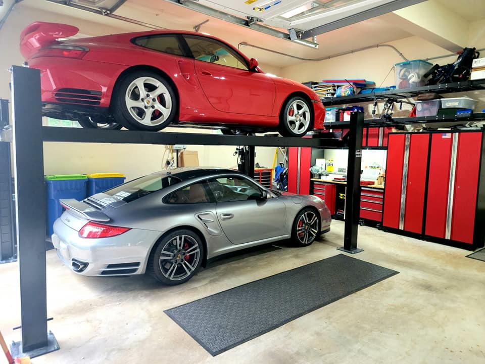 Residential storage lift install by Panther Lift