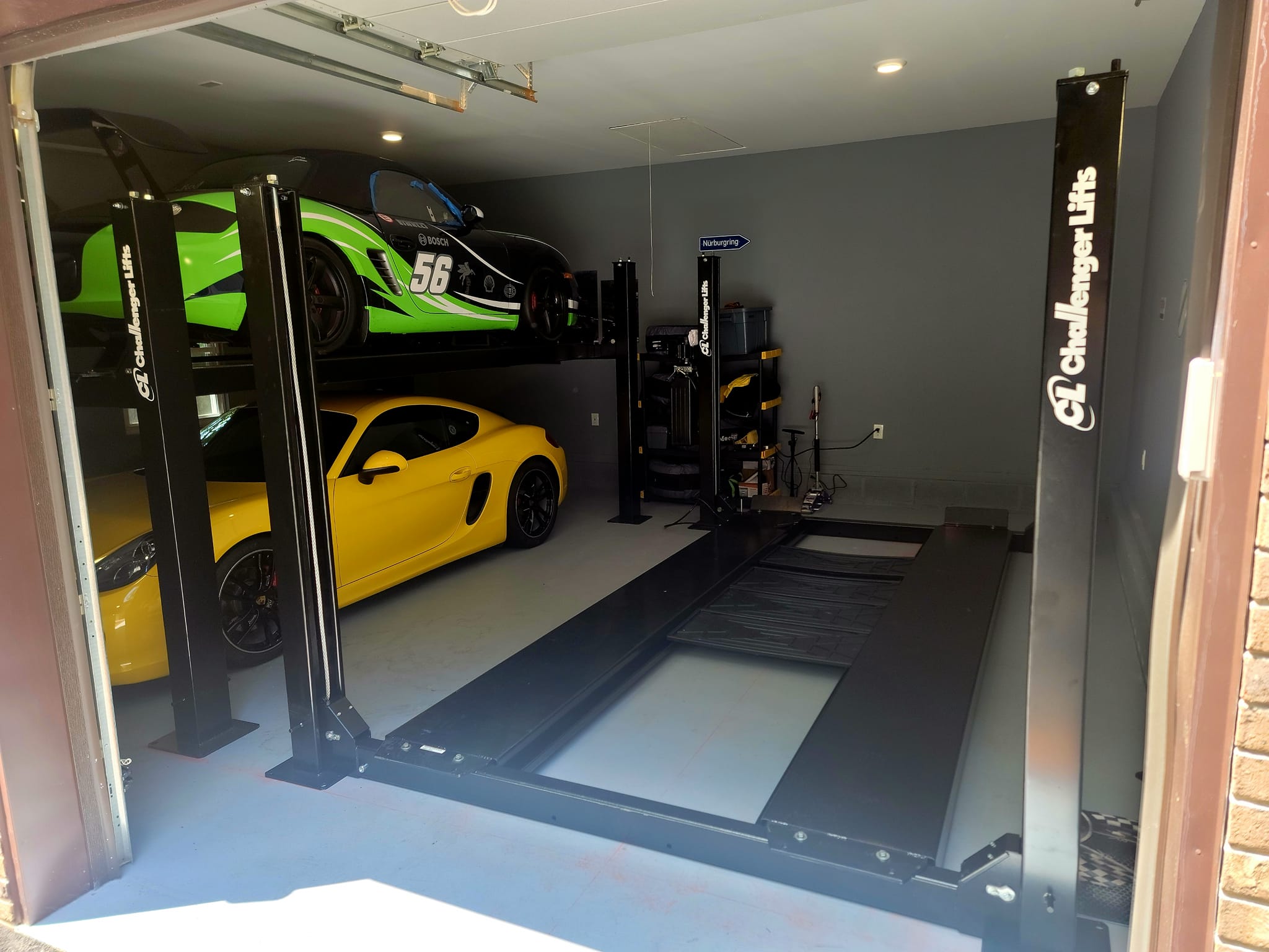 4-post lift install by Panther Lifts