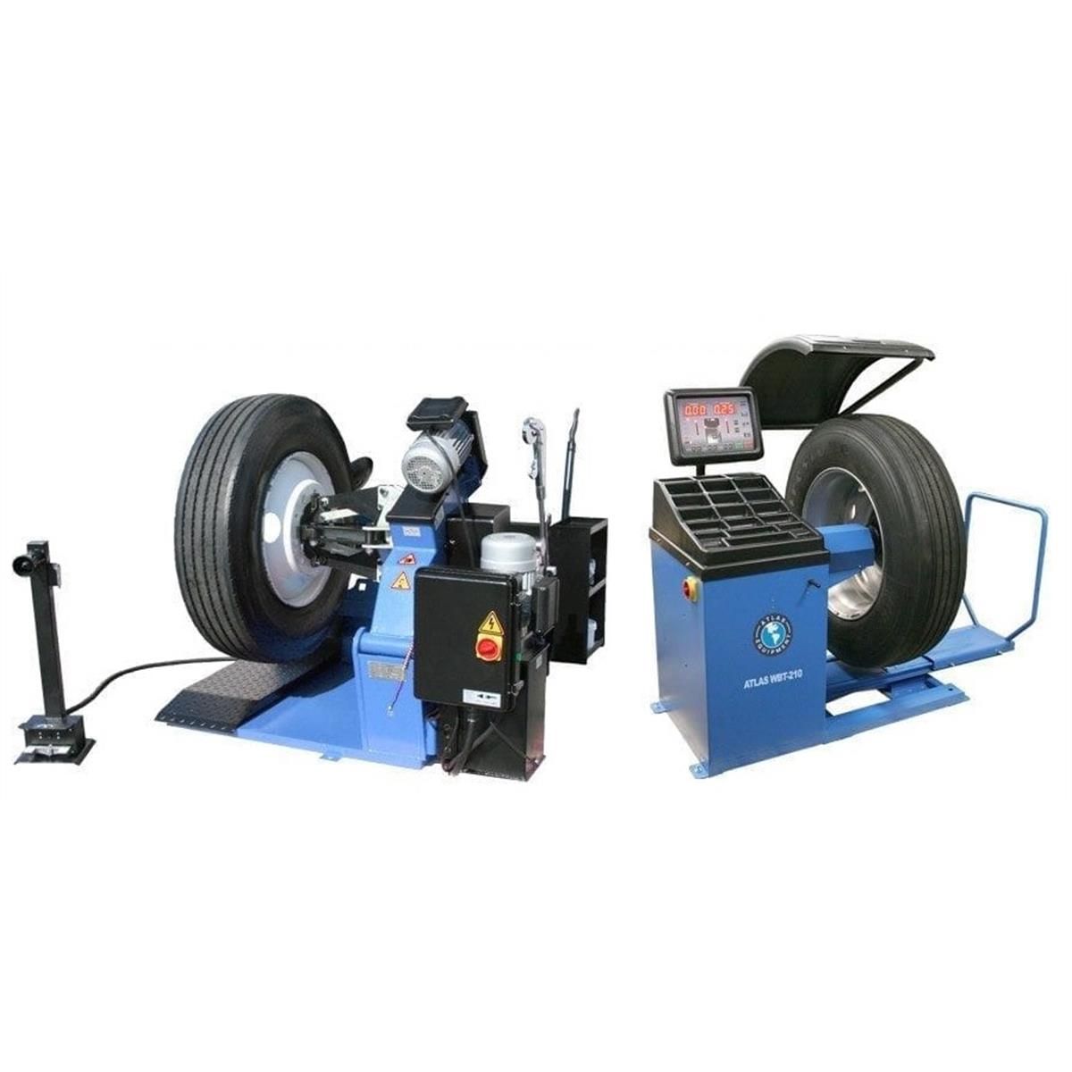 TTC-301 + WBT-210 Truck Tire Changer and Wheel Balancer Combo