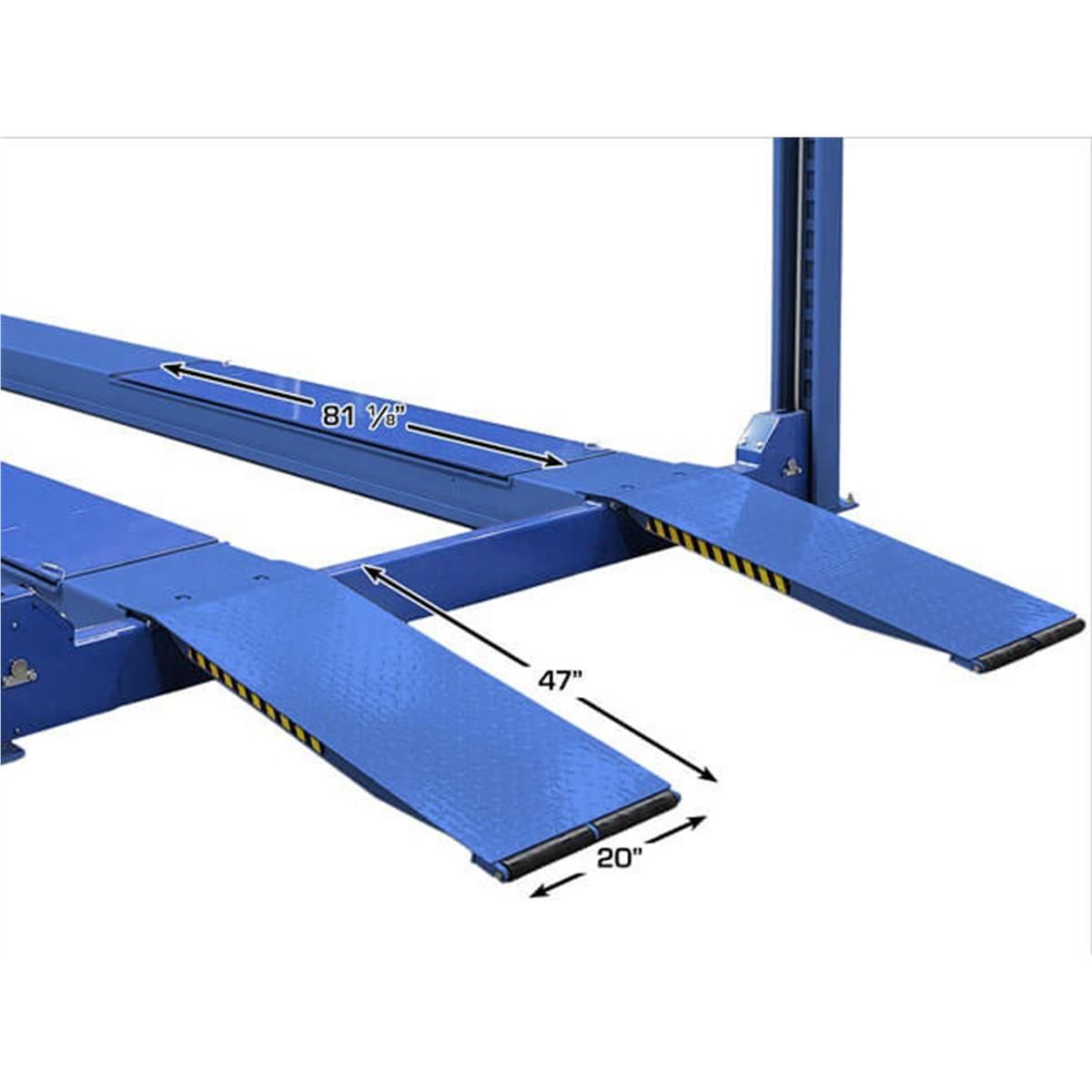 Atlas Platinum PVL14OF-EXT 14,000 lb Open-Front 4-Post Alignment Lift with Extended Runways - Image 7