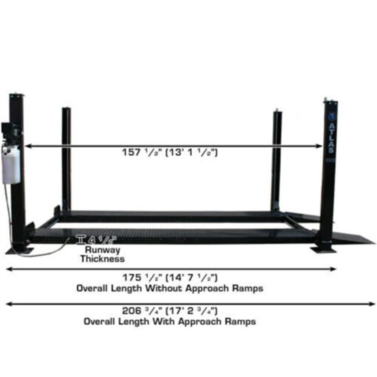 Atlas Garage Pro 8000 8,000 lb Hobbyist 4-Post Lift - Image 15