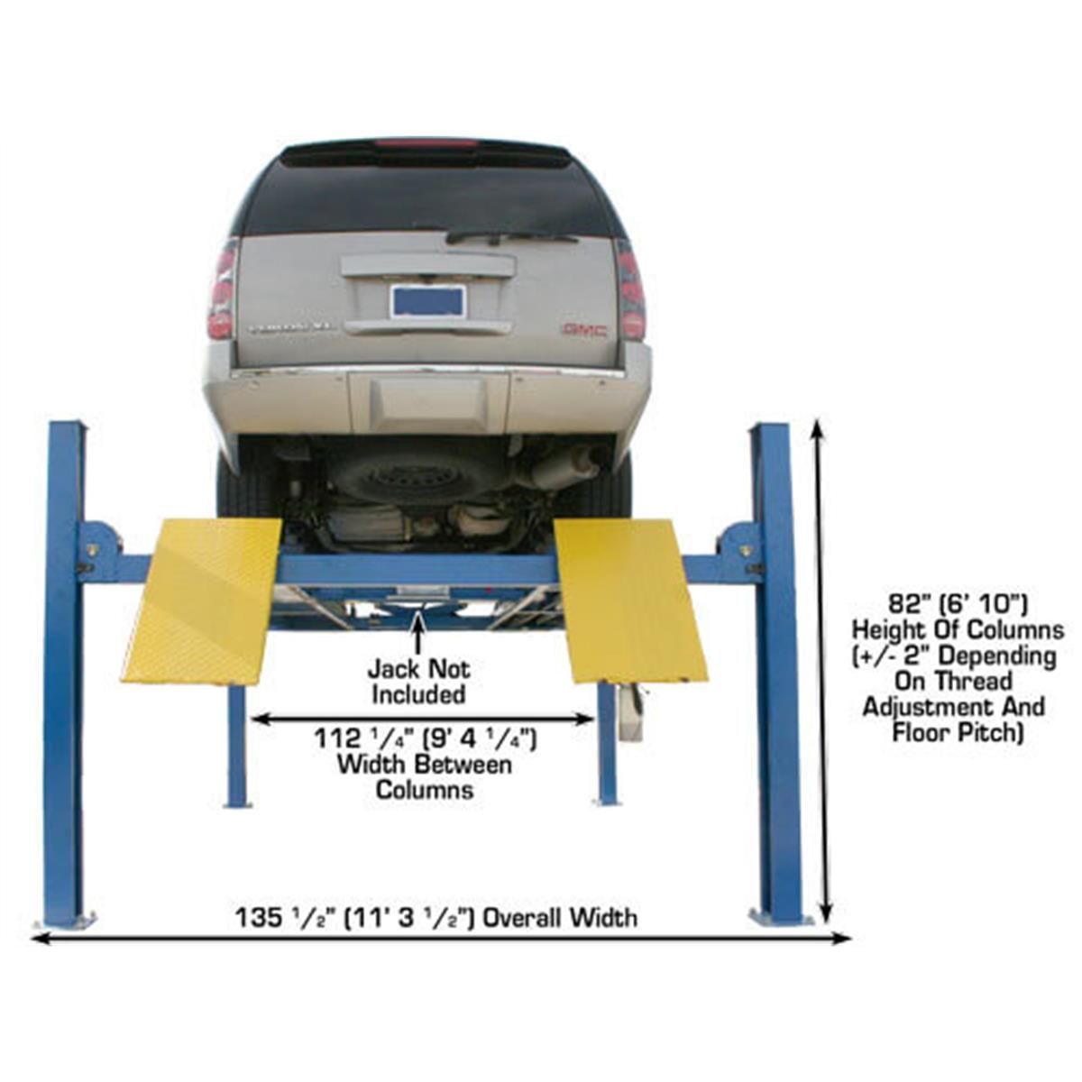 Atlas 412 12,000 lb ALI Certified Heavy Duty 4-Post Lift - Image 5