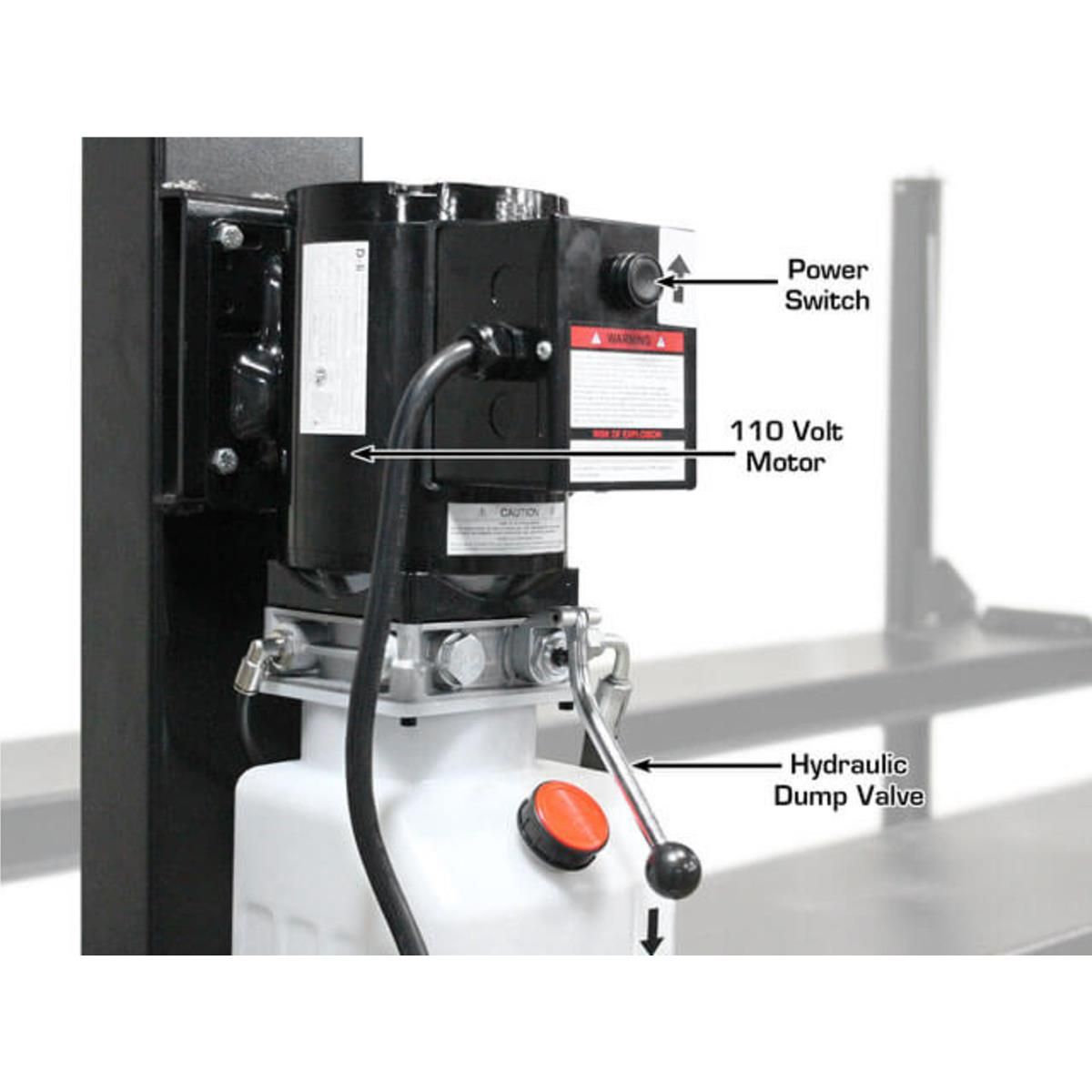 Atlas Apex 8 8,000 lb ALI Certified Home Storage 4-Post Lift - Image 9