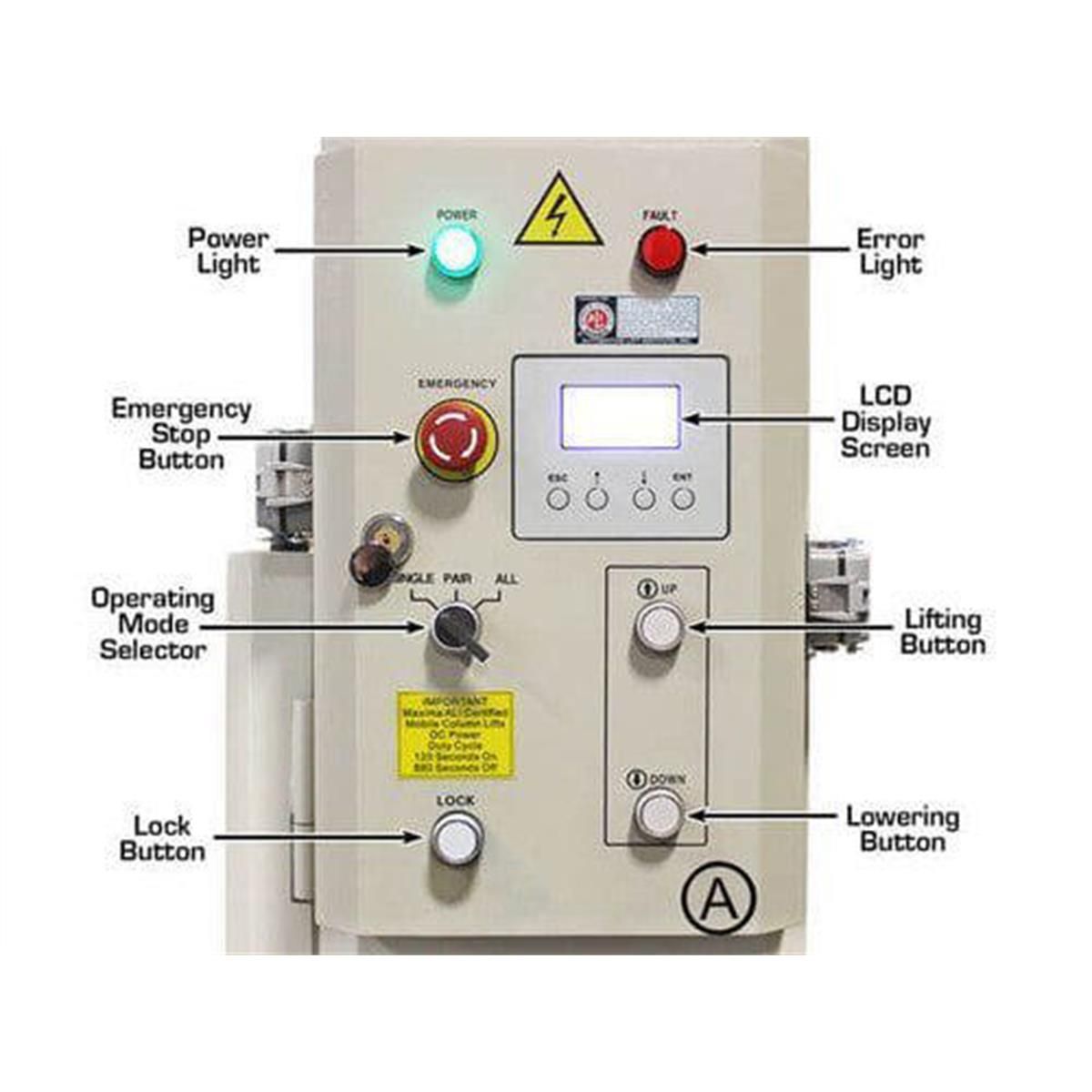 Atlas ATEML-4034BC 74000 LB. Battery Powered ALI Mobile Column Lift - Image 2
