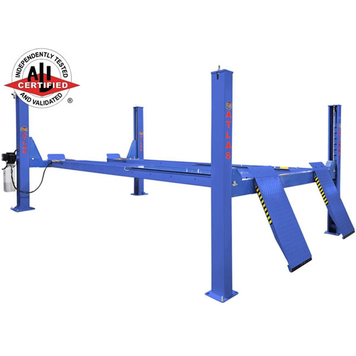 Atlas Platinum PVL14OF-EXT 14,000 lb Open-Front 4-Post Alignment Lift with Extended Runways - Image 2
