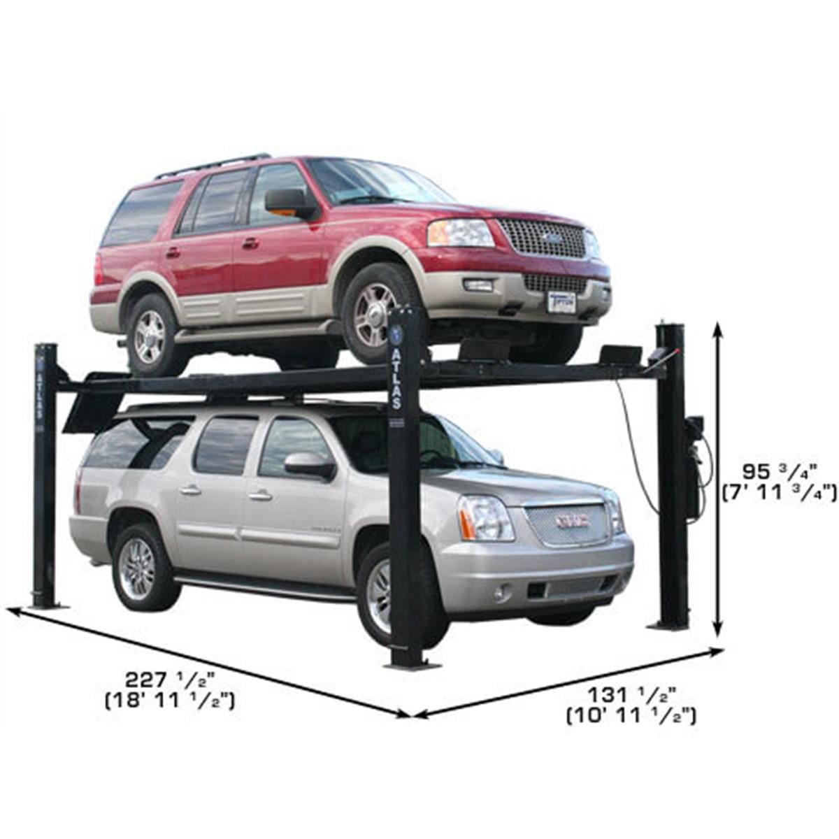 Atlas Garage Pro 9000 9,000 lb Extra Wide/Tall/Long 4-Post Lift - Image 4